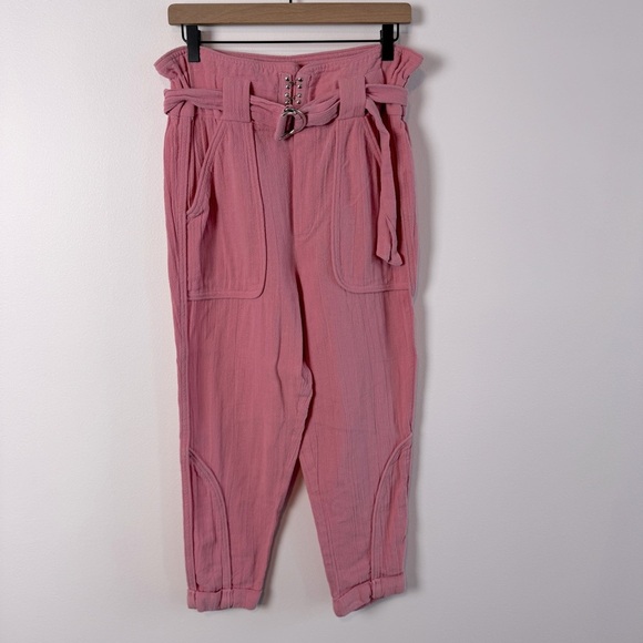 IRO Harmony High Waist Cotton Tapered Pants sz 34 US XS - Picture 3 of 11